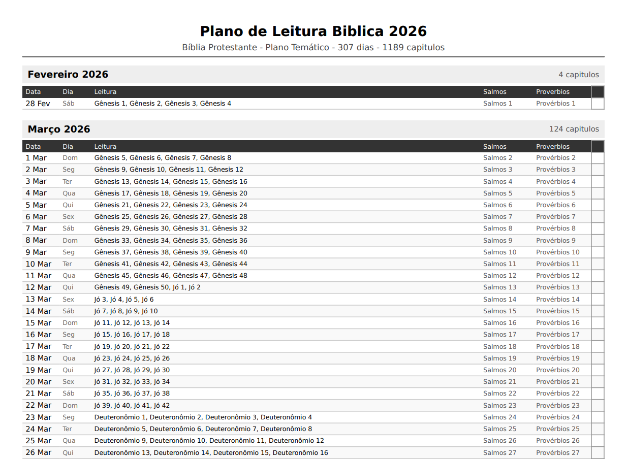 Bible-365 Printable PDF Planner